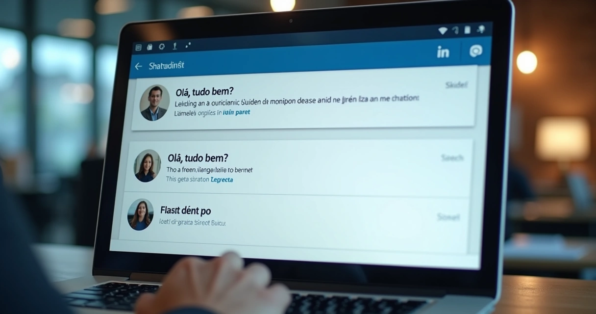 Mensagem automática sendo ignorada no LinkedIn