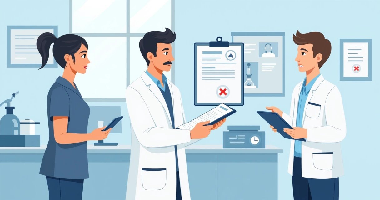 Veterinário verificando consentimento anestésico com tutor 