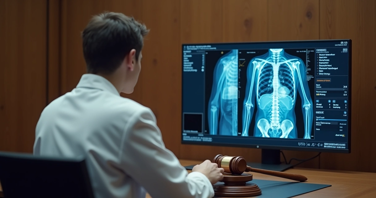 Representação de consulta médica mediada por inteligência artificial com erro evidenciado 