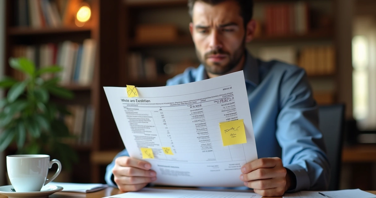 Erro de fluxo de caixa em documento empresarial 