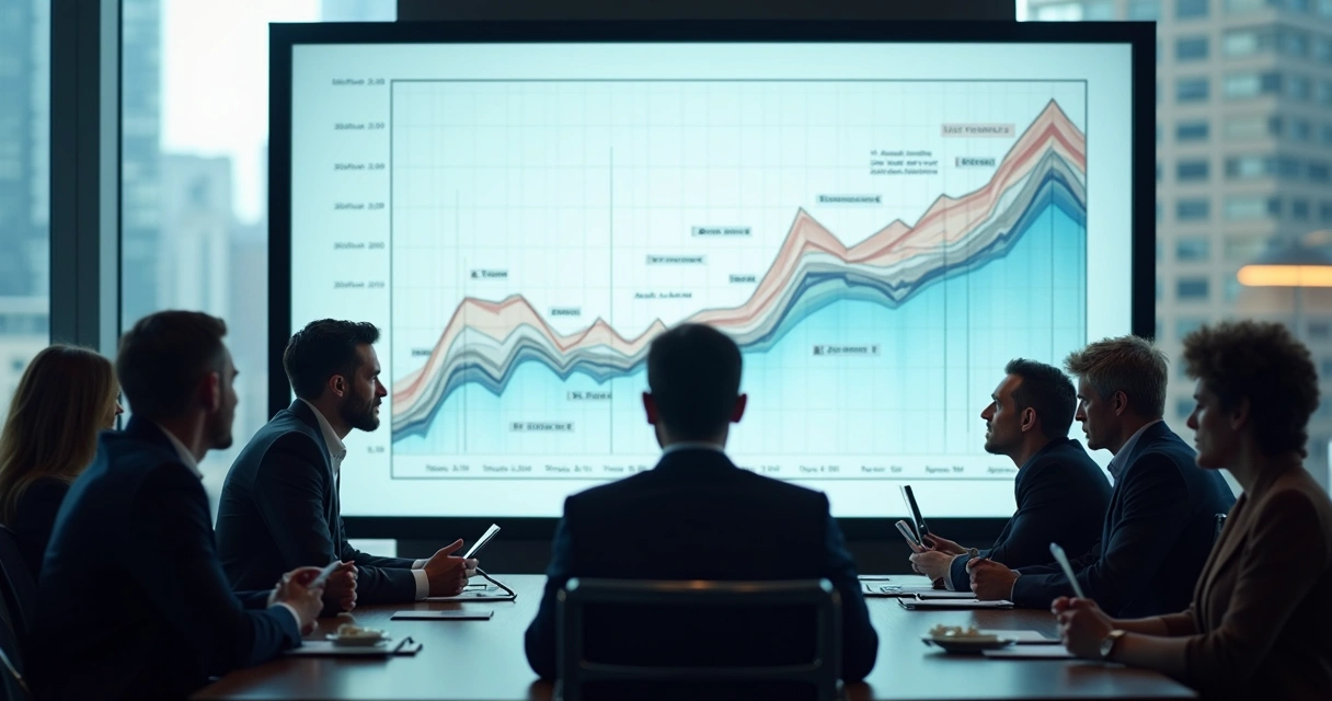 Gráfico distorcido na apresentação, apontando para risco de erro nas decisões 