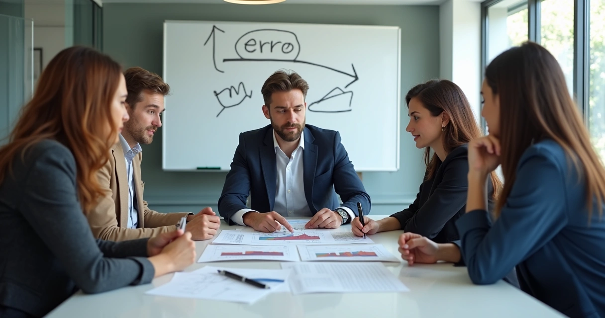 Time SaaS discutindo problemas na qualificação de leads 