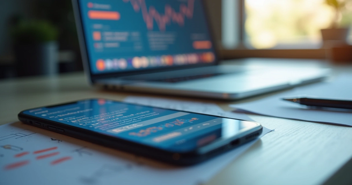 Interface de app corporativo com erros visuais evidentes em no-code 