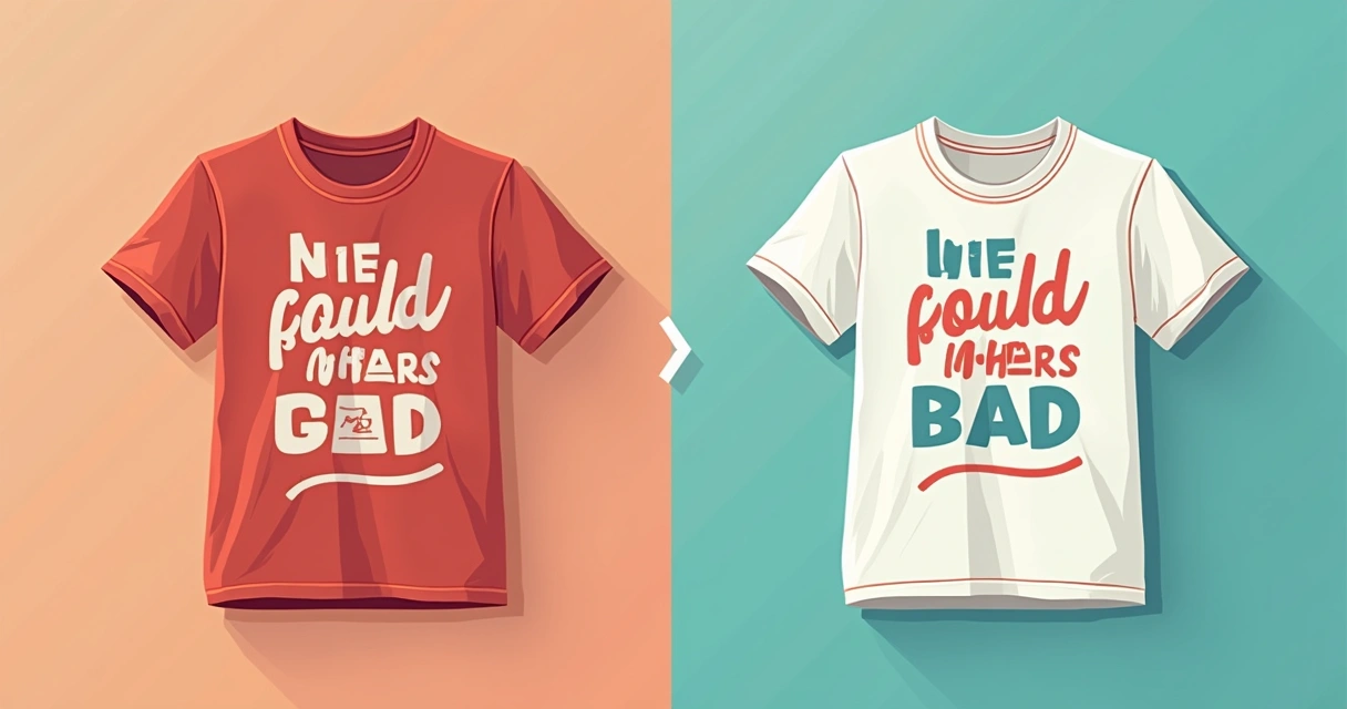 Lista visual erros comuns design estampa camiseta 