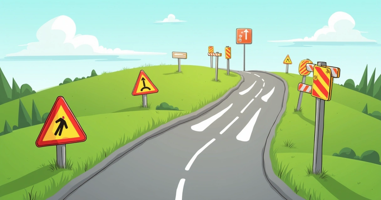 Caminho com obstáculos ilustrando erros comuns no funil de vendas 