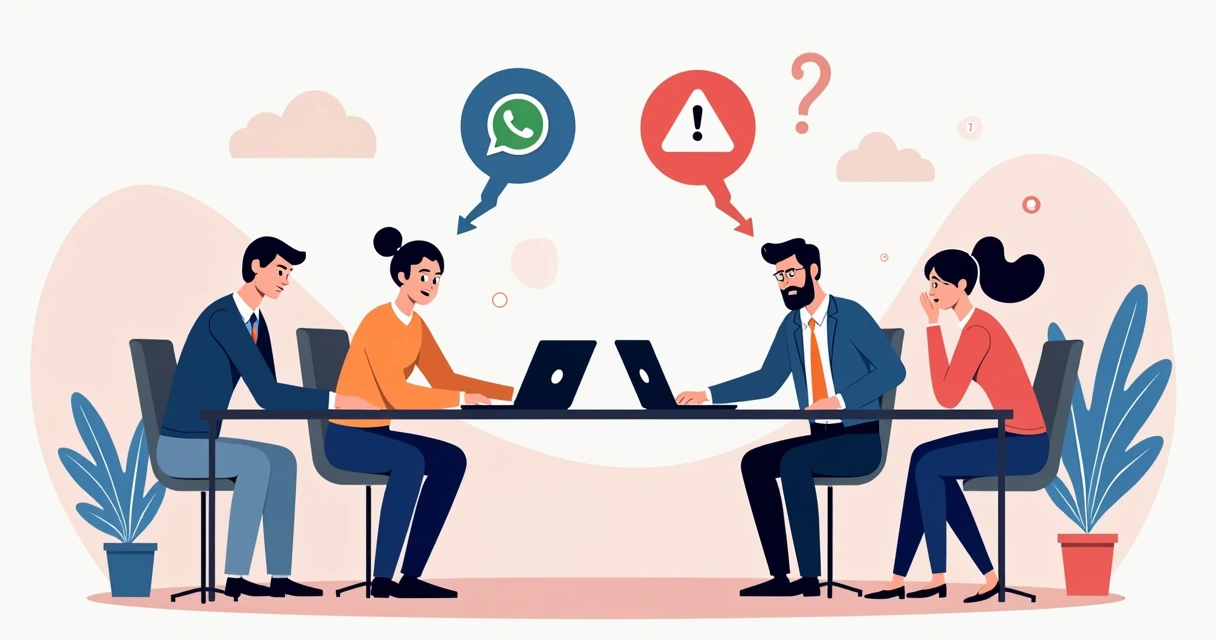 Equipe comercial frustrada com erros de integração 