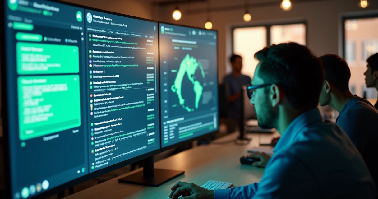 Painel com mensagens de WhatsApp integradas a dados de CRM em tempo real.