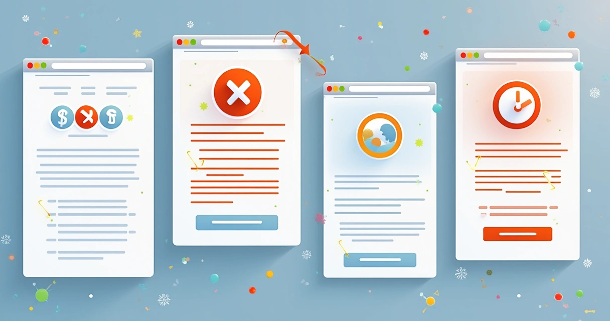 Erros comuns em landing page destacados visualmente 