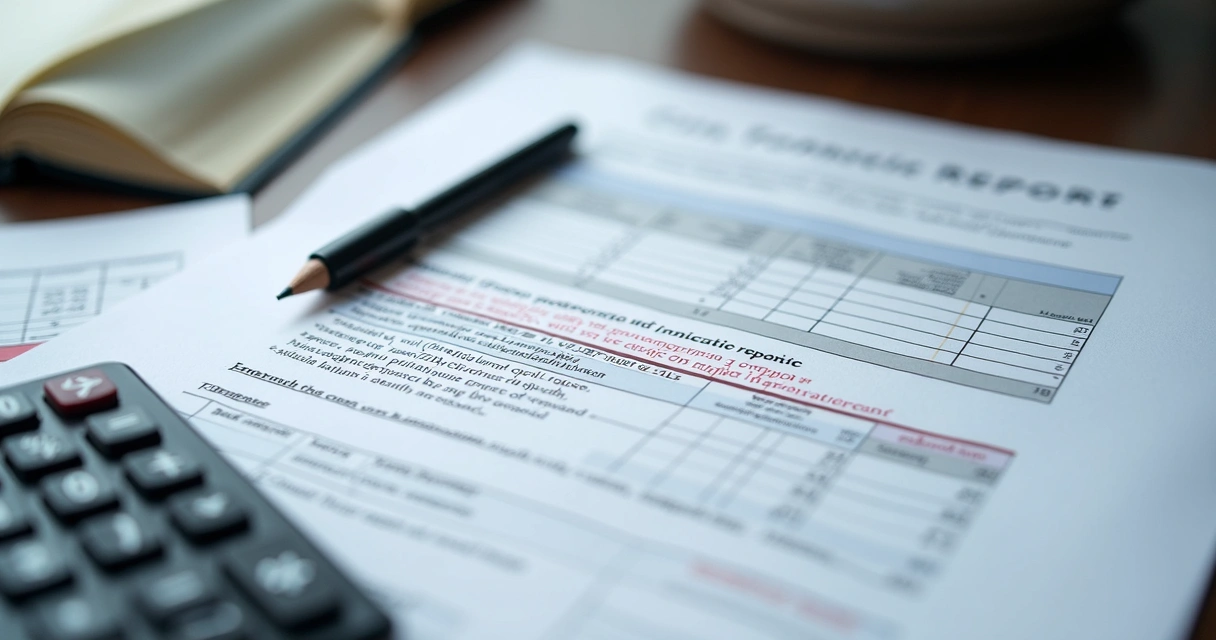 Página de laudo pericial com marcações de erro em vermelho 