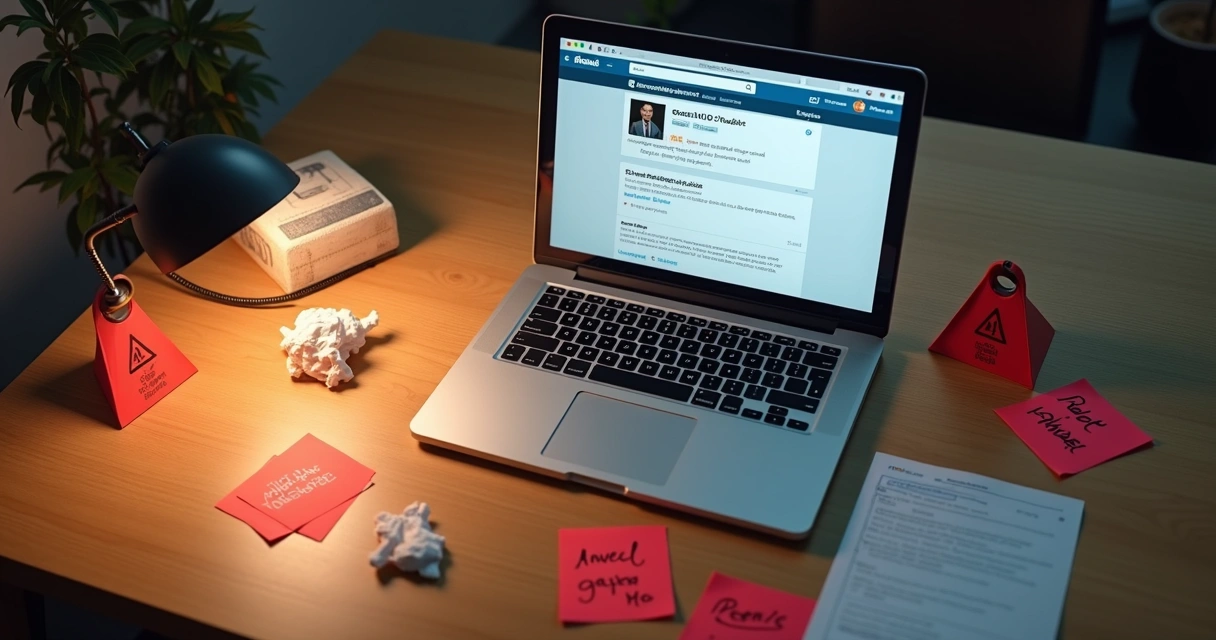 Erros comuns em mensagens de LinkedIn para prospecção 