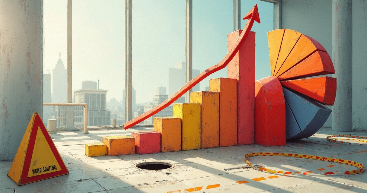 Ilustração representando armadilhas e erros comuns na avaliação de empresas 