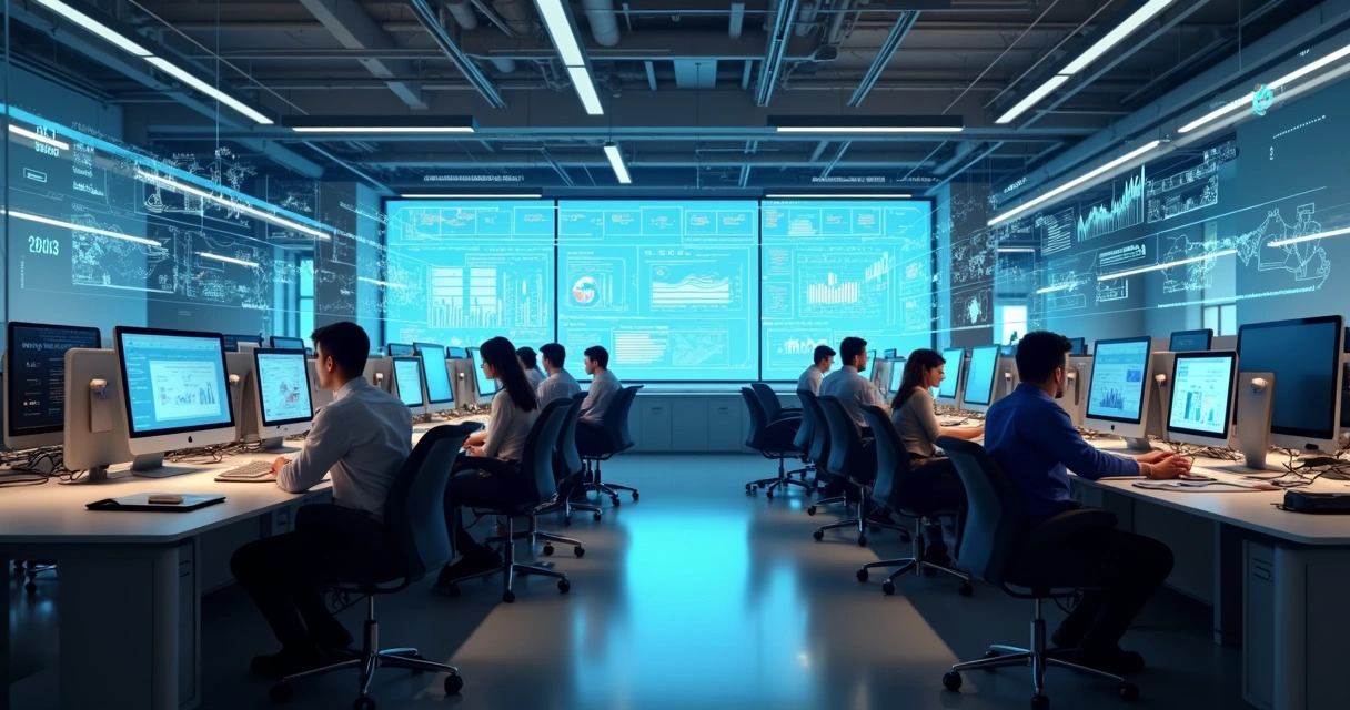 Expansão da digitalização comercial em grande empresa 