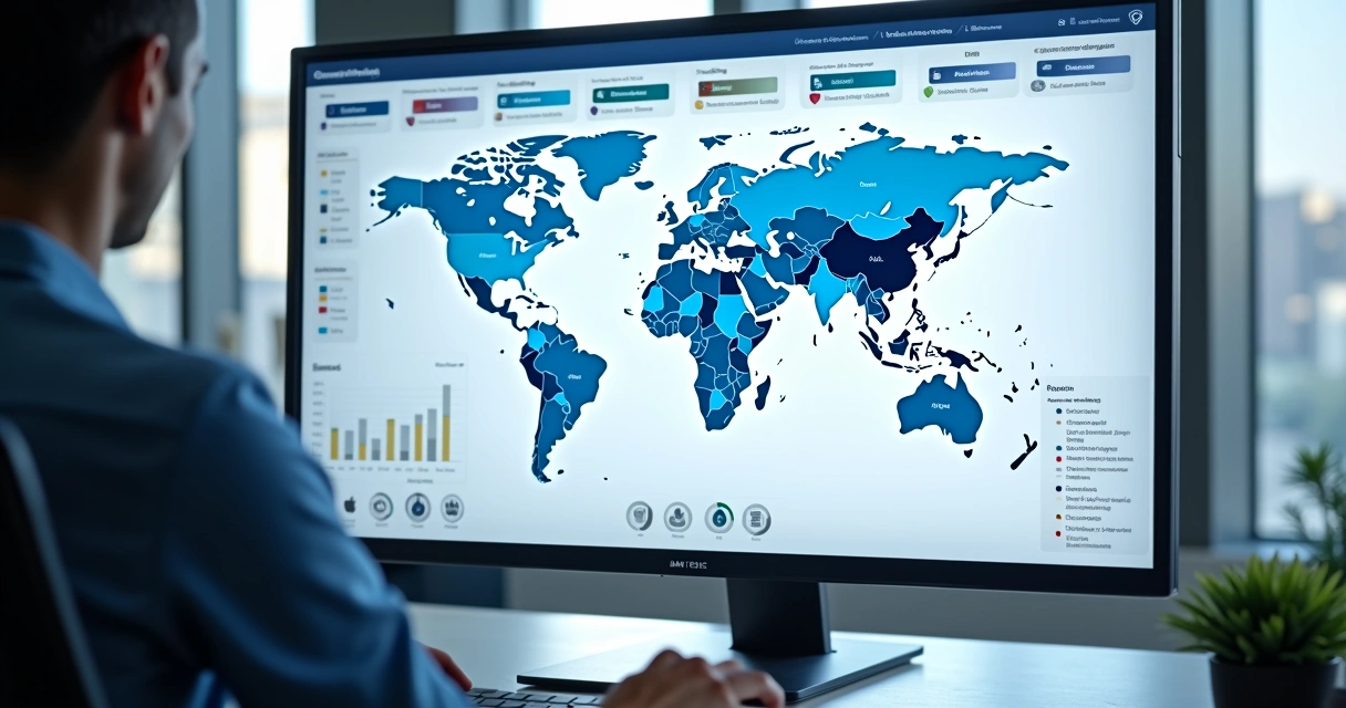 SaaS escalável com painel global na nuvem 