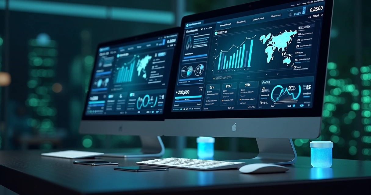 Interface digital com dashboard de sistema de pagamentos em fundo moderno tecnológico 