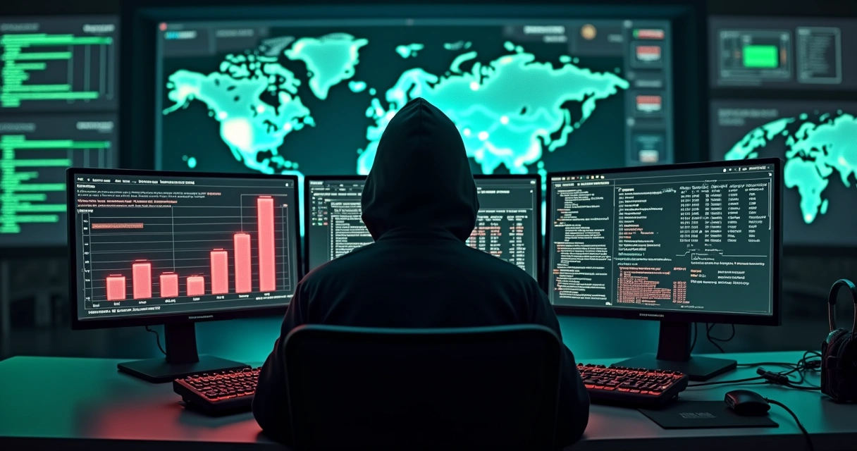 Tela de computador com hacker ético analisando escalonamento de privilégios em sistemas 