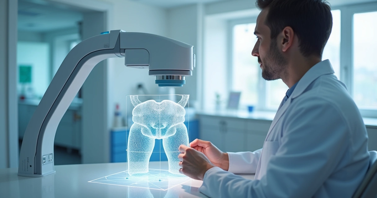 Escaneamento digital tridimensional do pênis em ambiente clínico. 