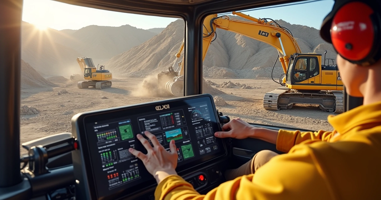 Escavadeira hidráulica XCMG XE380G em obra 