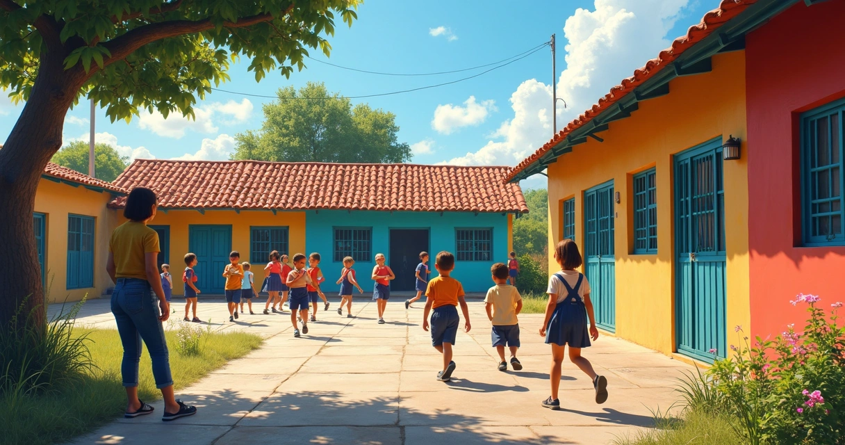 Escola em bairro urbano potiguar 