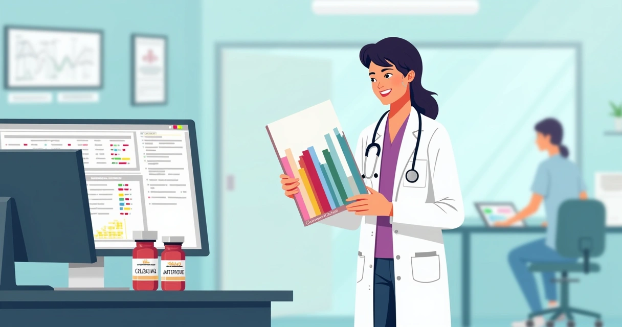 Uso clínico da cefazolina em enterobactérias: evidências atuais 3 Profissional de saúde avaliando diferentes opções de antibiótico em hospital