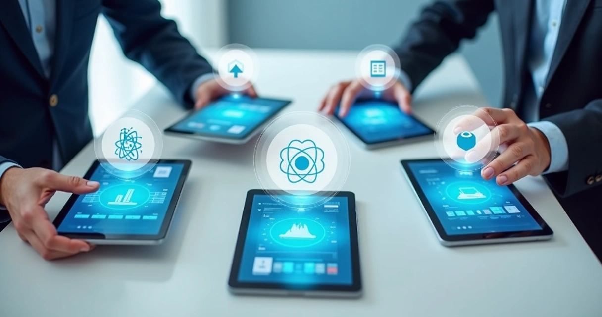 Vários tipos de bancos de dados locais lado a lado, destacando desempenho e complexidade 