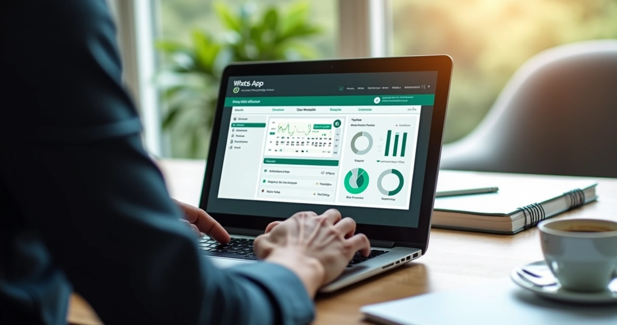 Profissional analisando opções de sistemas de automação WhatsApp