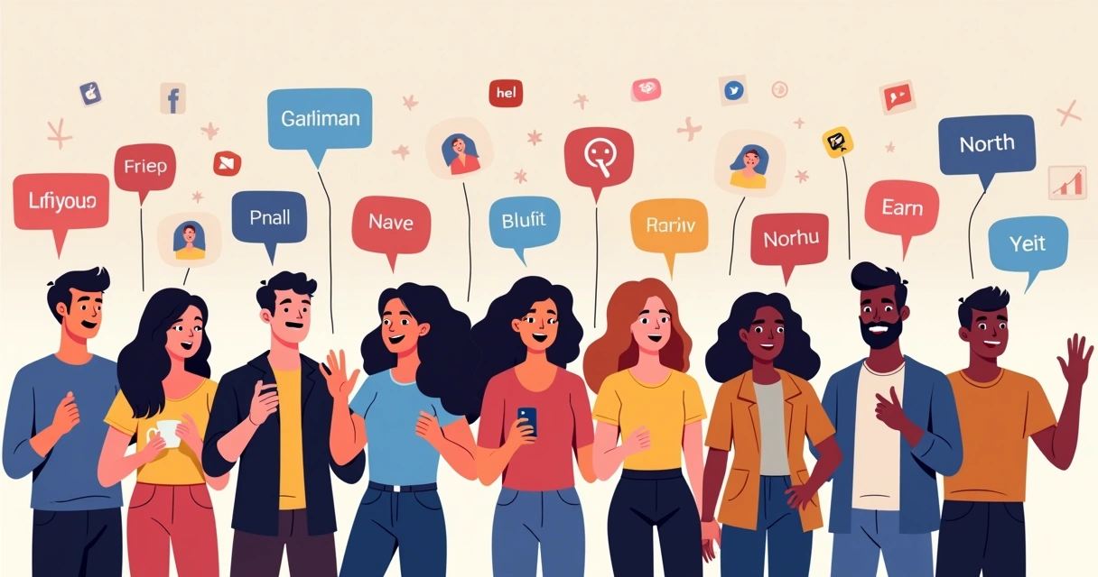 Painel com vários influenciadores digitais mostrando diferentes nichos. 