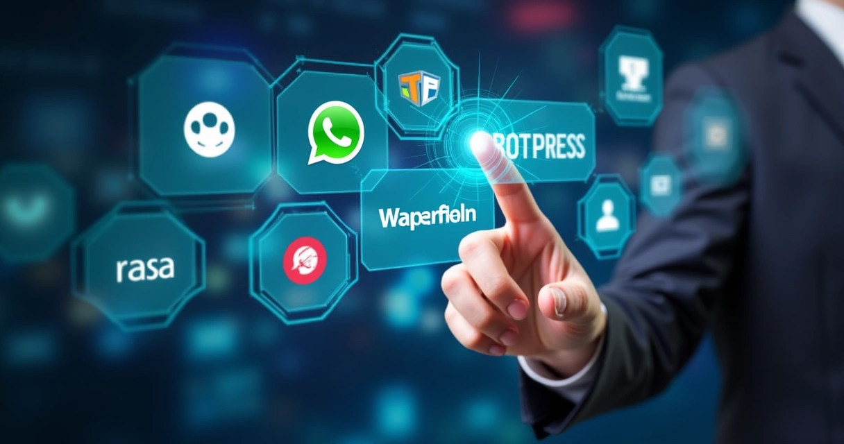 Escolha de diferentes plataformas digitais para criar agente de IA 