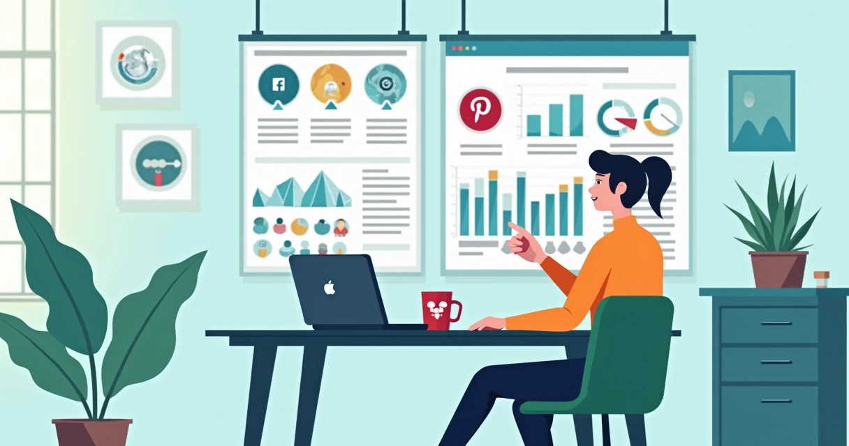 Pessoa analisando telas de diferentes plataformas digitais e escolhendo com um gesto