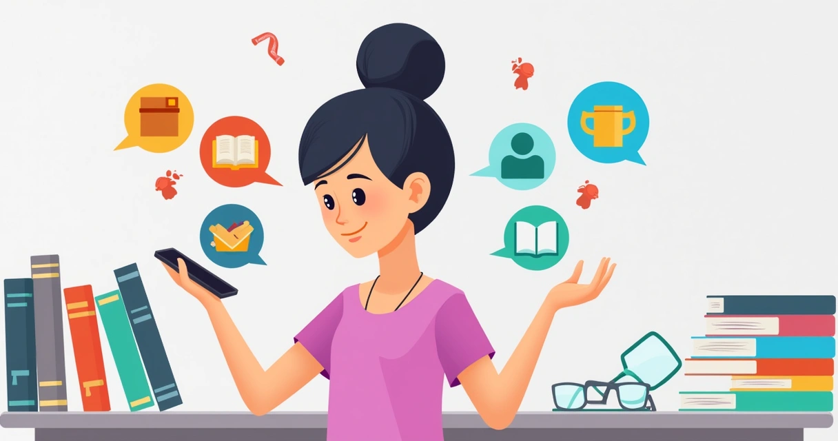 Escolhendo aplicativos de estudo na tela do smartphone 
