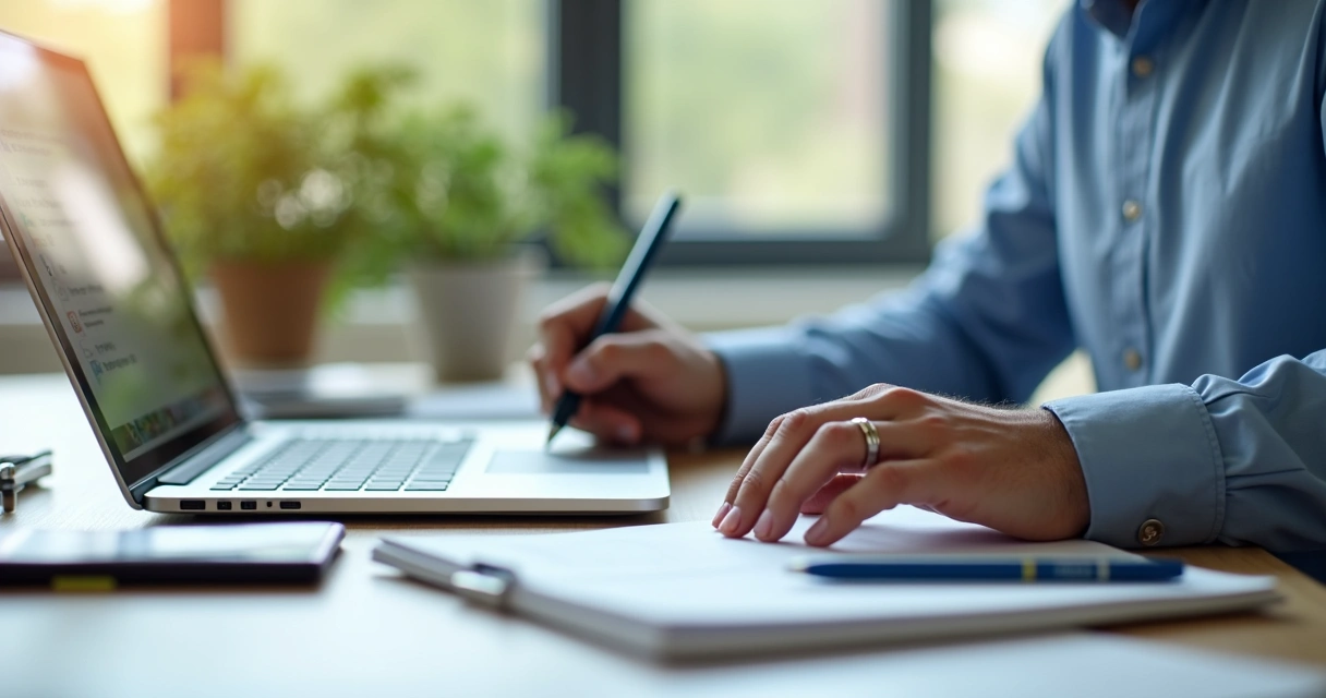 Pessoa escrevendo conteúdo B2B para LinkedIn 