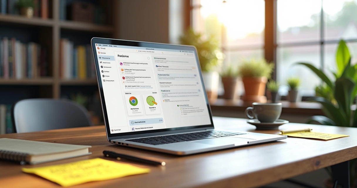 Interface de aplicativo no-code exibindo textos claros e organizados para UX writing 
