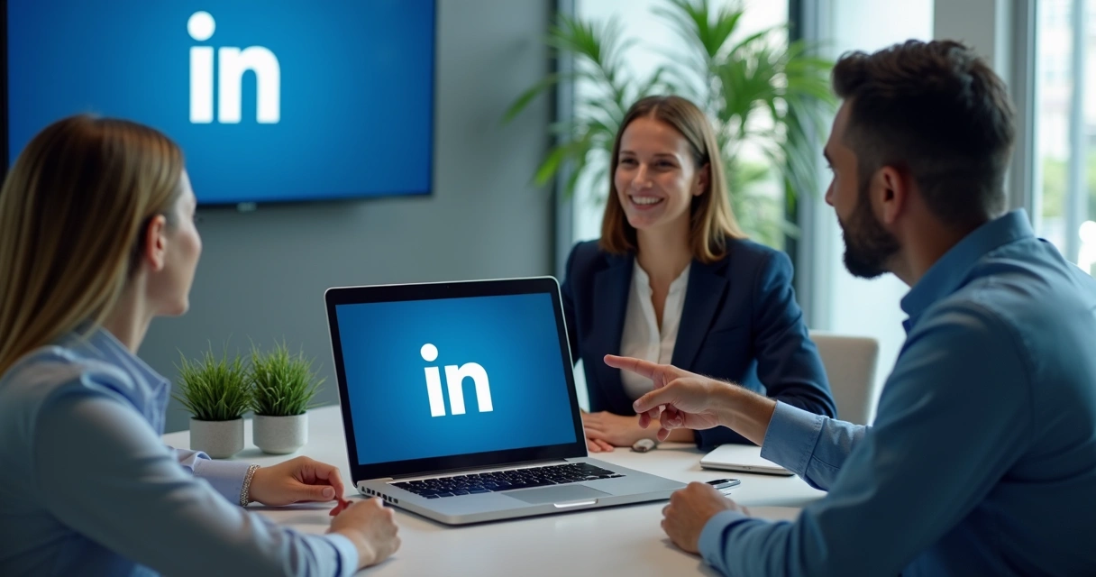 Reunião de negócios em ambiente de escritório moderno 