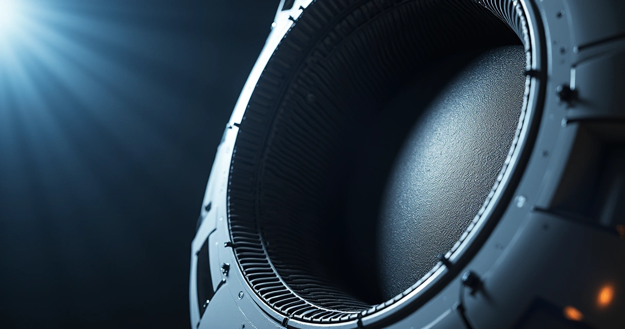 Detalhe do escudo solar do Plato protegendo as câmeras