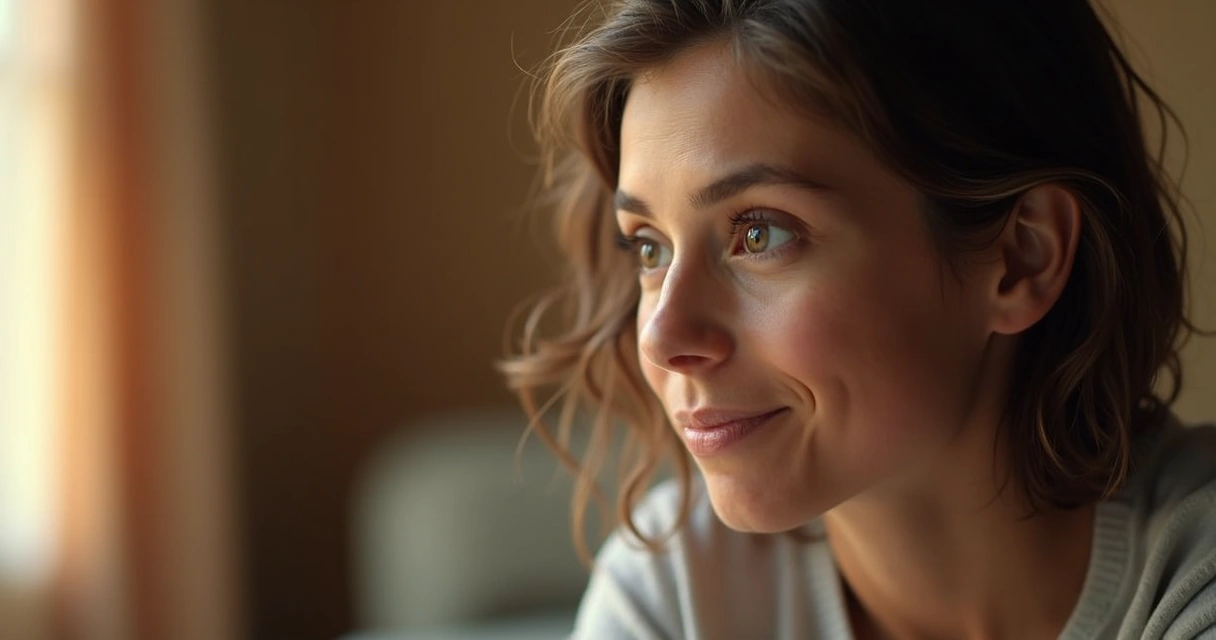 Rosto de pessoa escutando com expressão compassiva