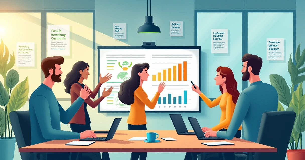 Espaço de trabalho moderno mostrando técnica de assistência com equipe diversificada colaborando.