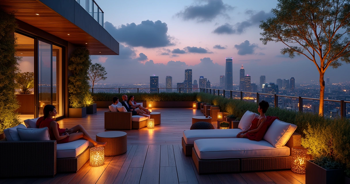 Rooftop de spa de luxo com evento exclusivo em São Paulo 