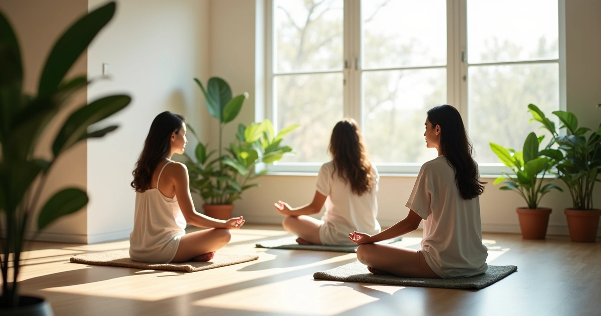 Espaço calmo para meditação no local de trabalho 