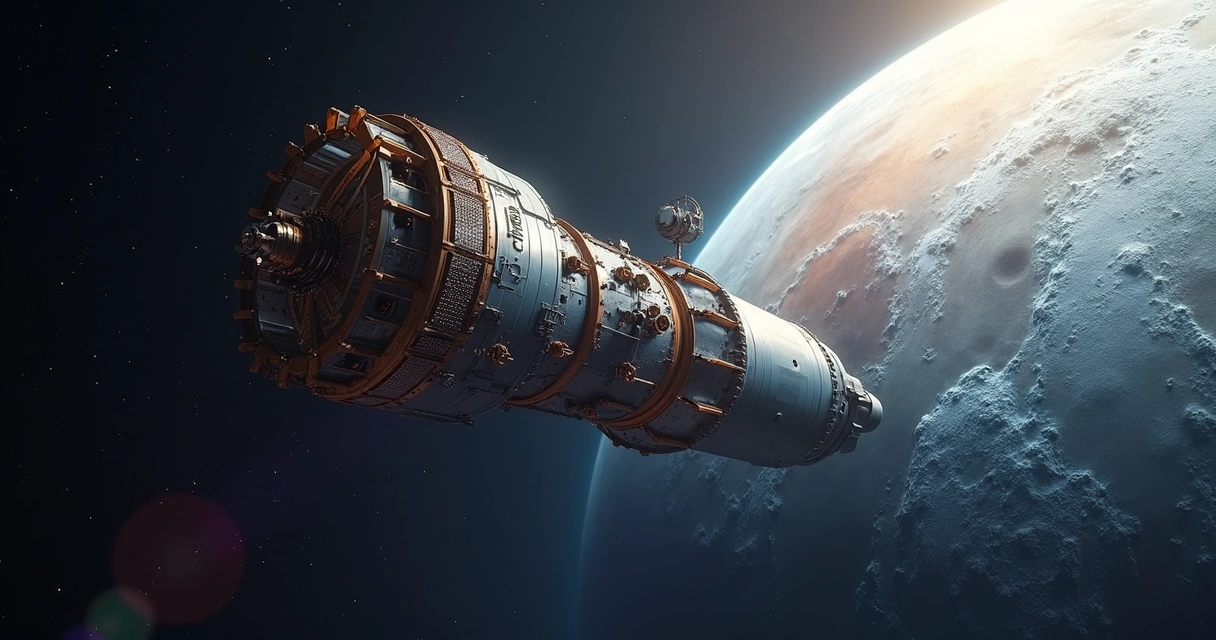 Sonda Galileo com espectrômetro voltado para Europa 