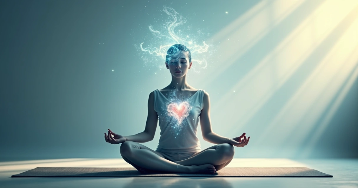 Pessoa em meditação refletindo emoções ocultas