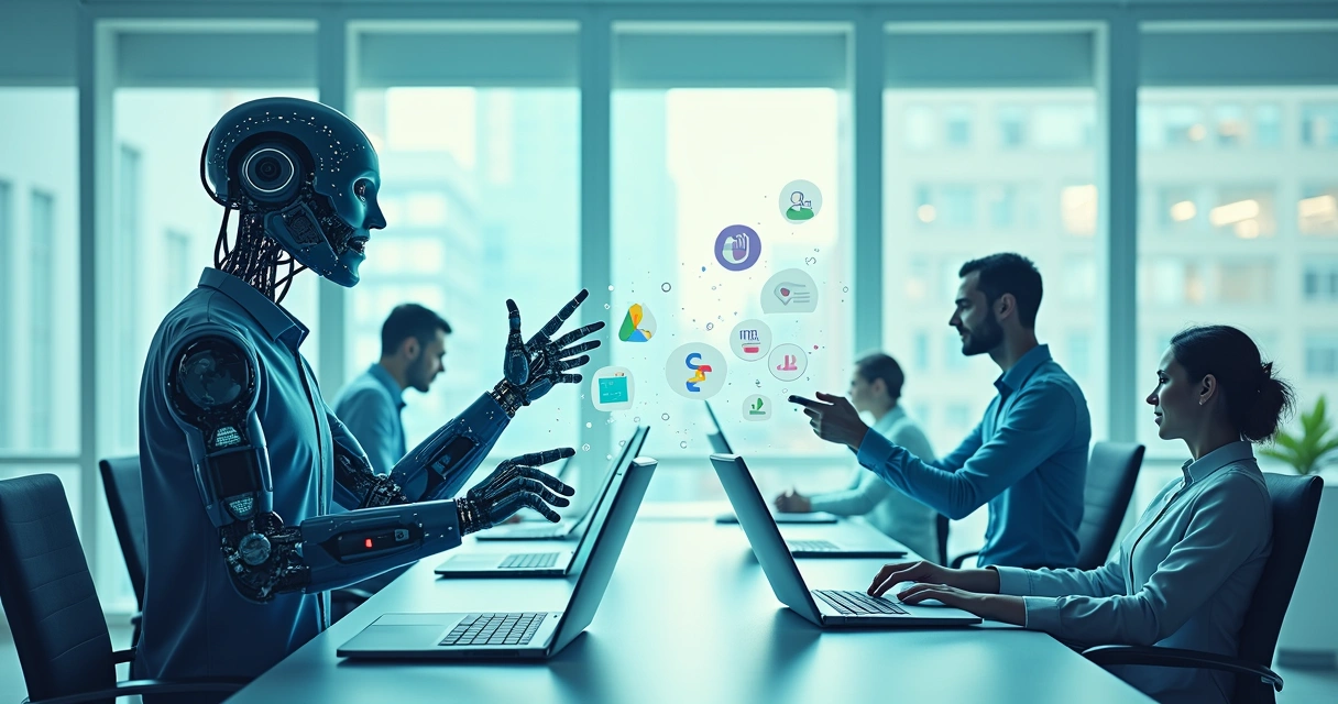 Esquema visual comparando agente multifunção e agente dedicado em setores empresariais