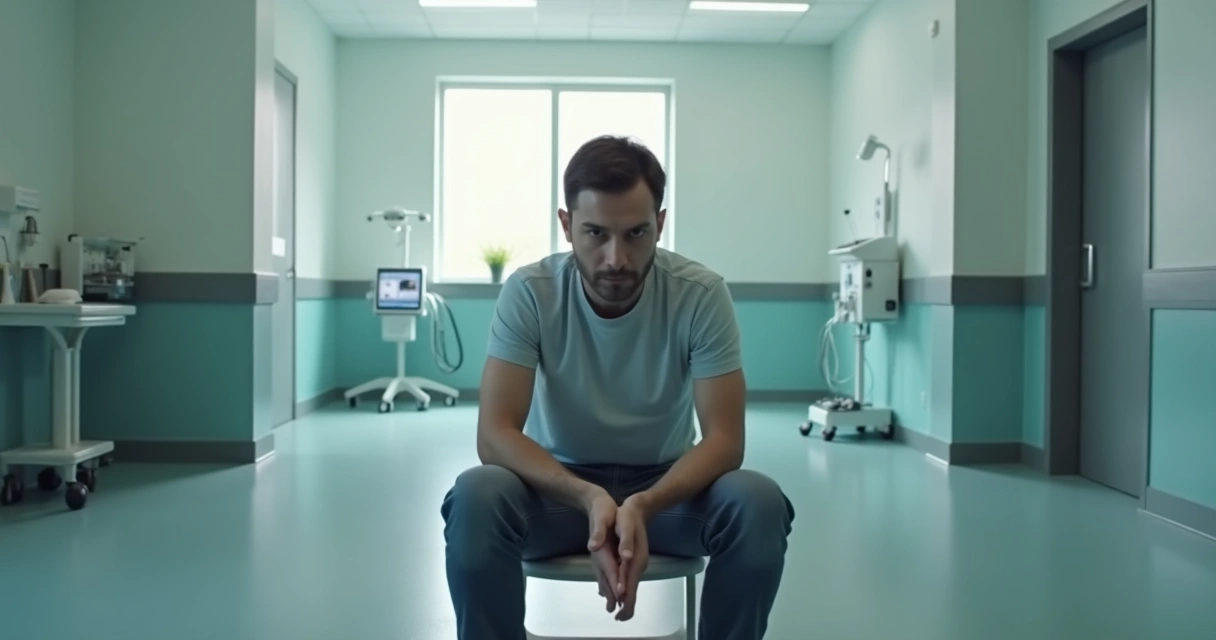 Postura típica de esquizofrenia catatônica 