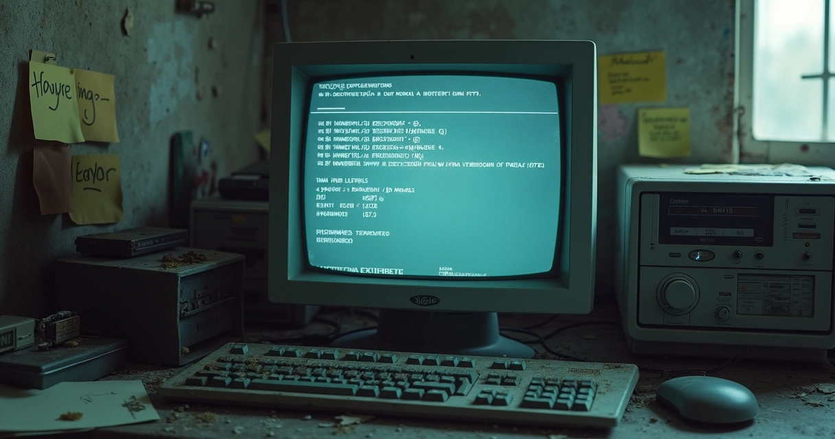 Estação de trabalho com sistema contábil desatualizado 