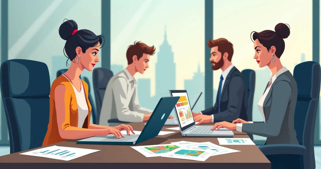 Estagiário mexendo em planilha Excel na empresa