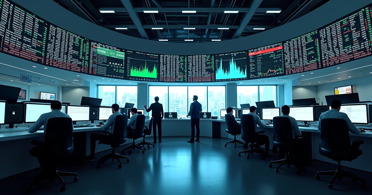 Traders e painel de preços na B3, bolsa brasileira 