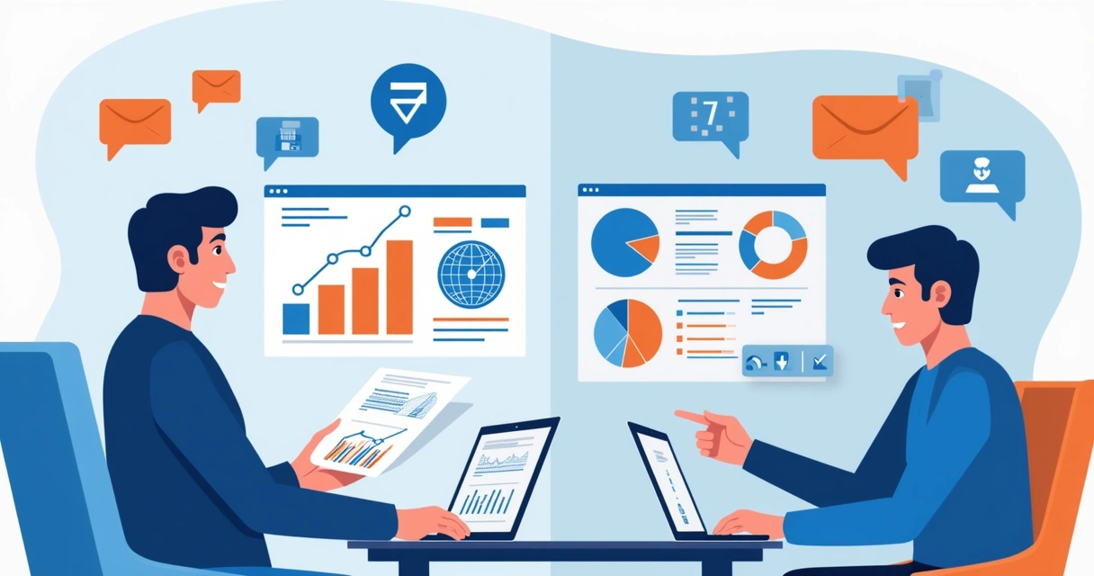 Gráfico ilustrando diferença entre análise estatística e automação de apostas 
