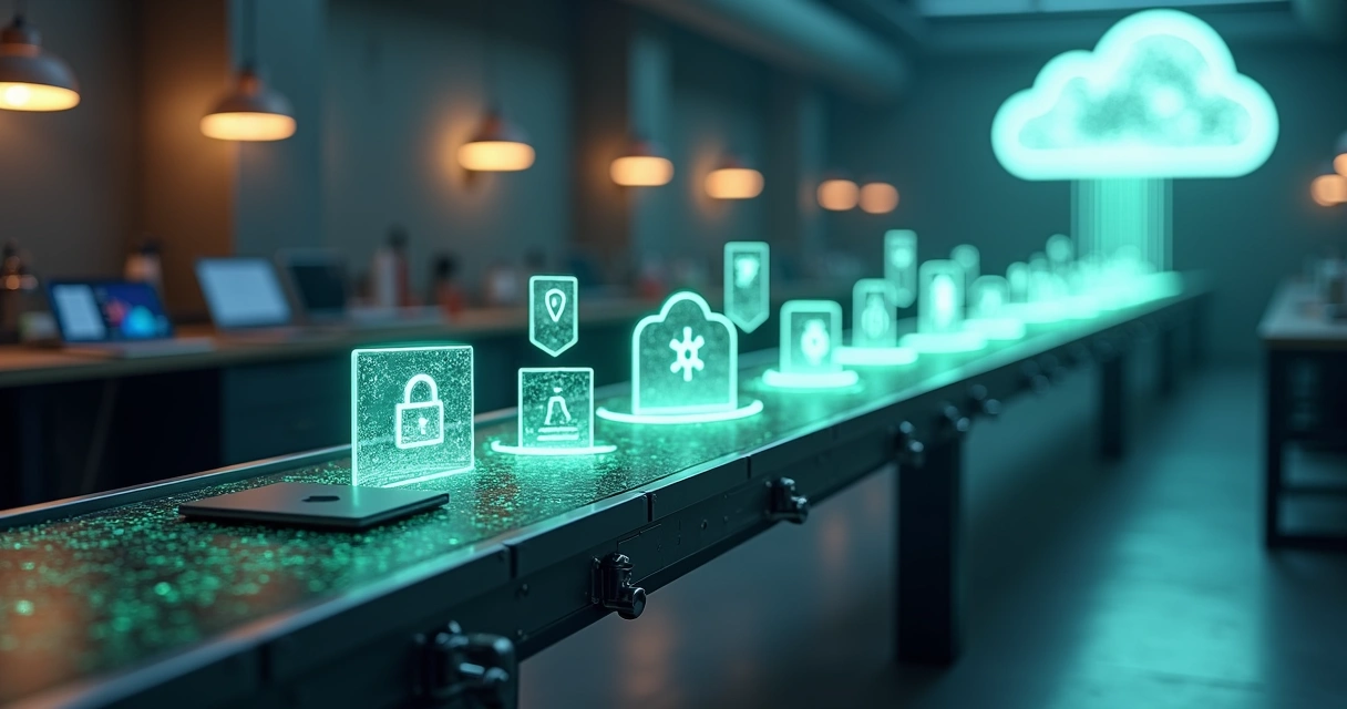 Esteira automatizada montando aplicativos em nuvem para deploy contínuo 