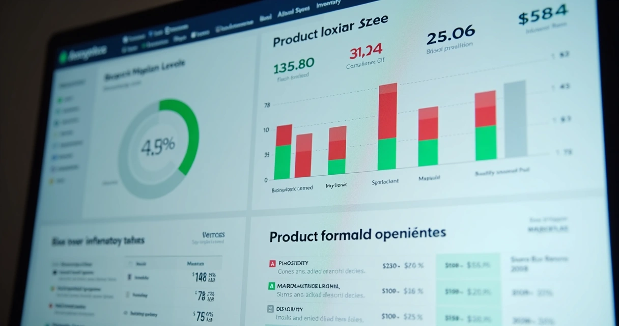 Análise de dashboard de estoque de marketplace 