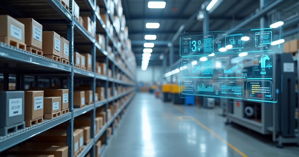 Almoxarifado industrial ligado a desempenho de produção 