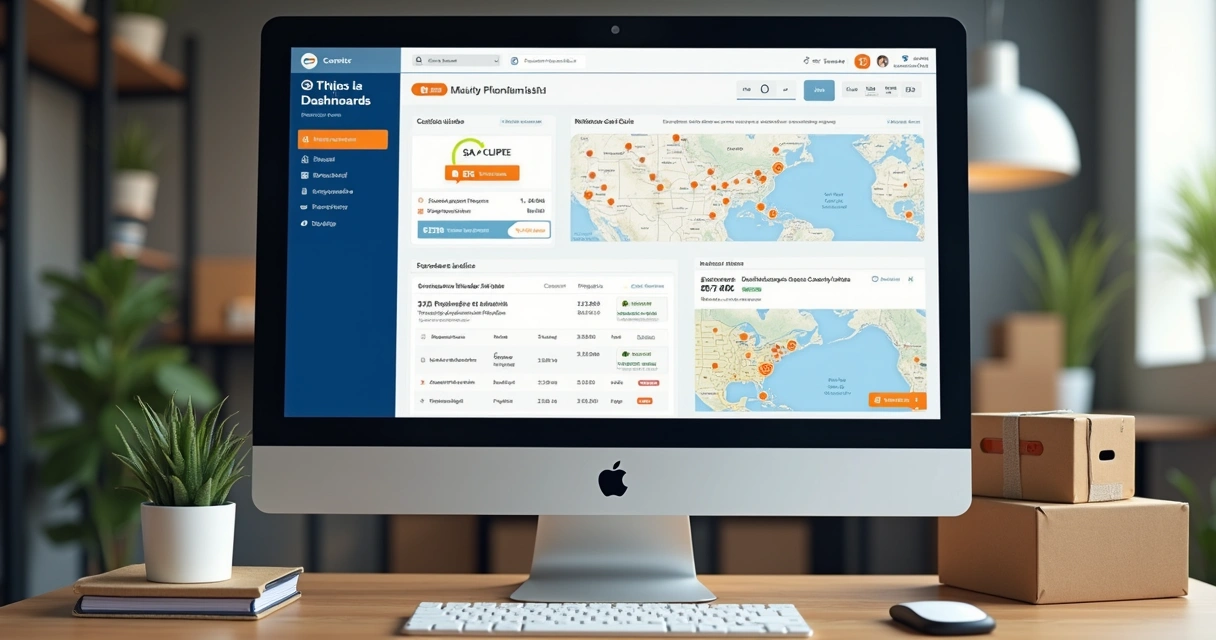 Monitor com painel de pedidos conectado a marketplaces 