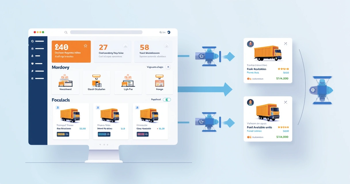 Configuração visual de estoques em múltiplos depósitos no painel Mercado Livre